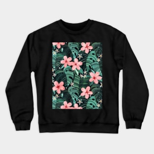 Midnight Tropical Garden Crewneck Sweatshirt